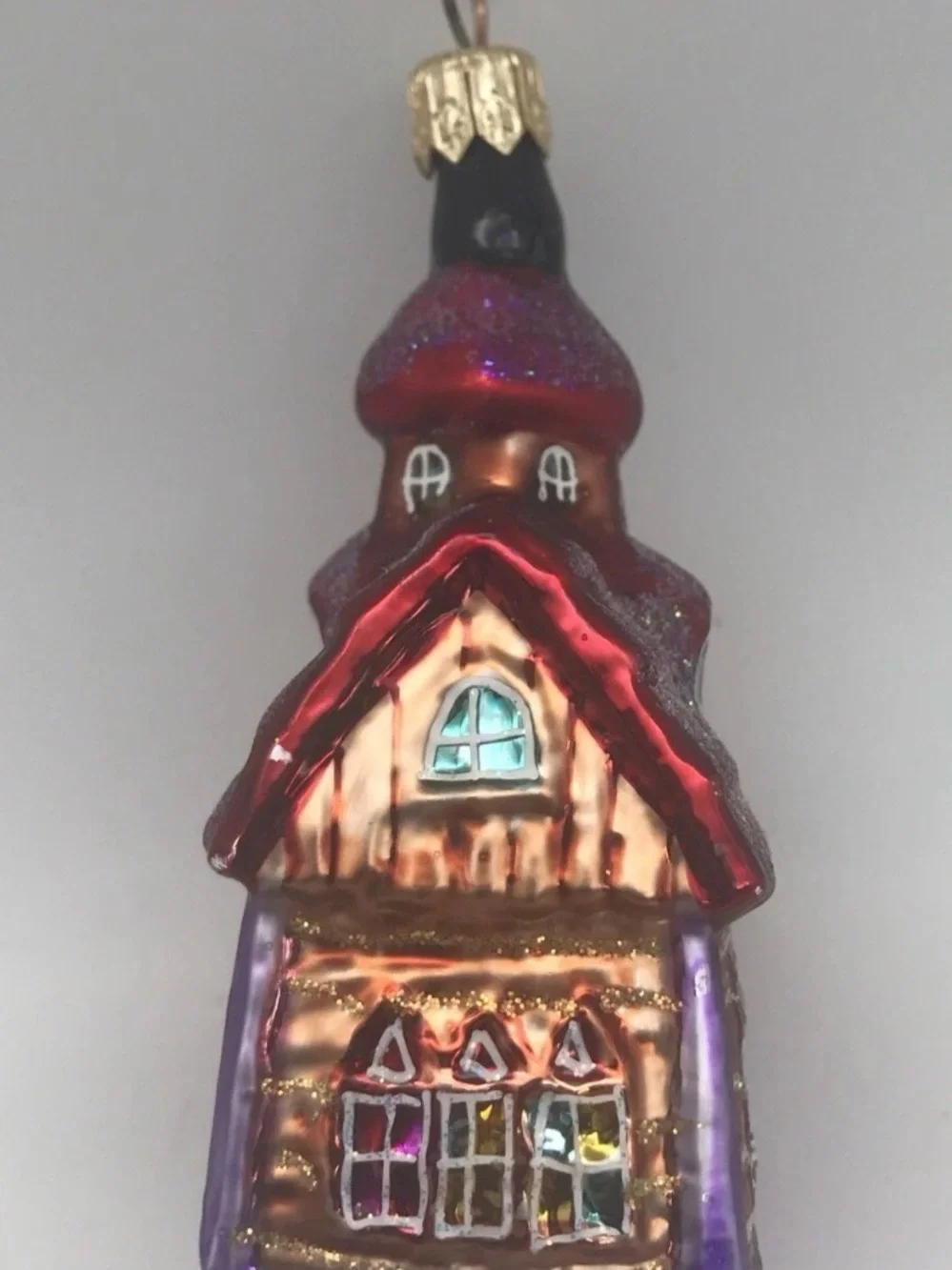 Christopher Radko Chapel Hill Glass Church Christmas Ornament Cathedral Vintage